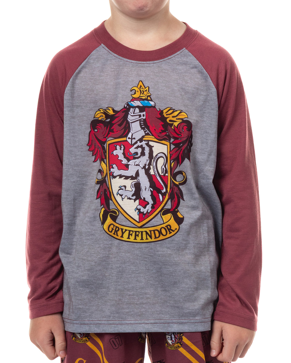 Harry Potter Pajamas Boys' House Crest Raglan Sleep Set