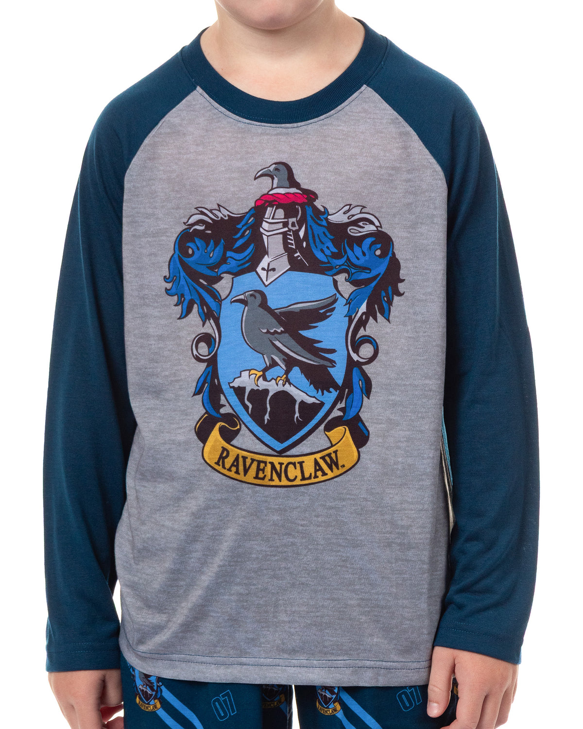 Harry Potter Pajamas Boys' House Crest Raglan Sleep Set