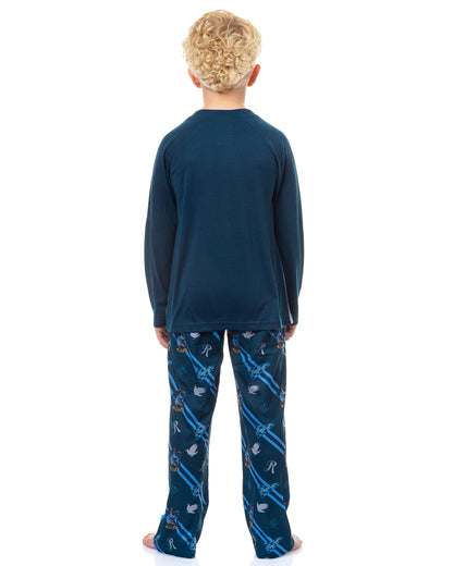 Harry Potter Pajamas Boys' House Crest Raglan Sleep Set