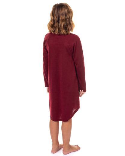 Harry Potter Pajama Girl's Long Sleeve Varsity Raglan Gown