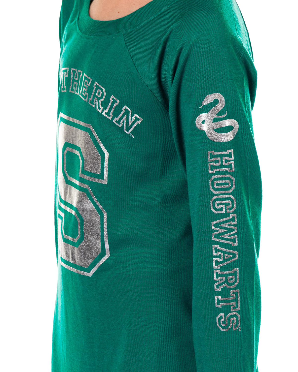 Harry Potter Pajama Girl's Long Sleeve Varsity Raglan Gown