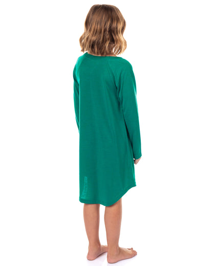 Harry Potter Pajama Girl's Long Sleeve Varsity Raglan Gown
