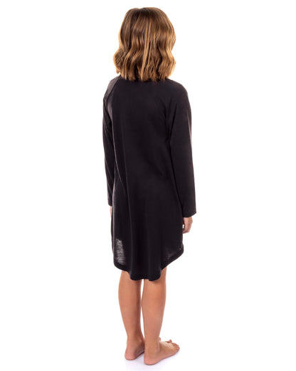 Harry Potter Pajama Girl's Long Sleeve Varsity Raglan Gown