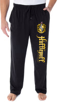 Harry Potter Men's House Crest Pajama Pants - Gryffindor, Slytherin, Ravenclaw, Hufflepuff, Hogwarts