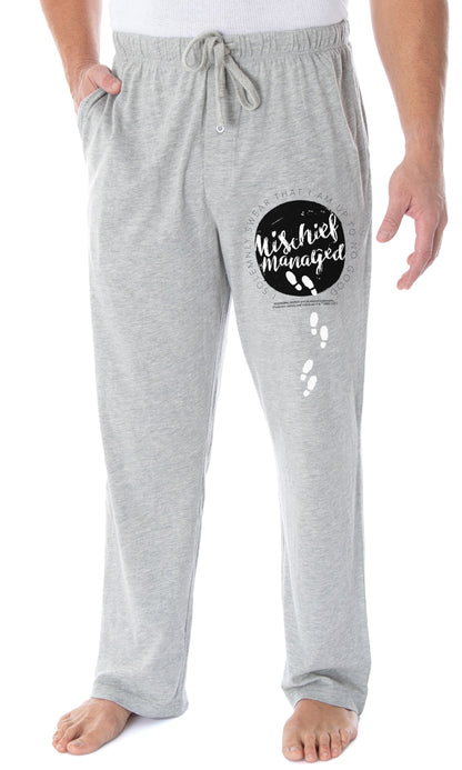 Harry Potter Pajama Pants Men's Mischief Managed Solemnly Swear I Am Up To No Good Loungewear Sleep Pants
