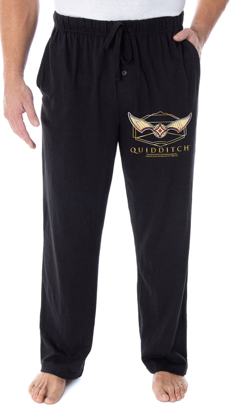 Harry Potter Adult Mens' Quidditch Golden Snitch Ball Pajama Lounge Pants