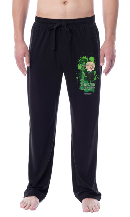Harry Potter Mens' Hogwarts Chibi Draco Malfoy Sleep Pajama Pants