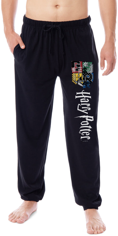 Harry Potter Men's Hogwarts House Crest Sleep Lounge Pajama Pants