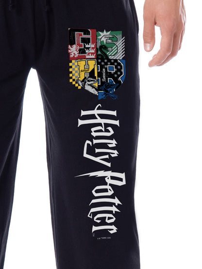 Harry Potter Men's Hogwarts House Crest Sleep Lounge Pajama Pants