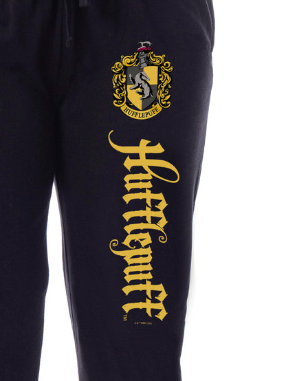 Harry Potter Womens' Hufflepuff House Crest Sleep Jogger Pajama Pants
