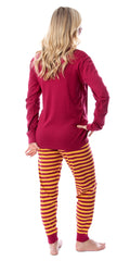 Harry Potter Family All Hogwarts Houses Wizarding World Sleep Pajama Set (Gryffindor, Adult, Small)