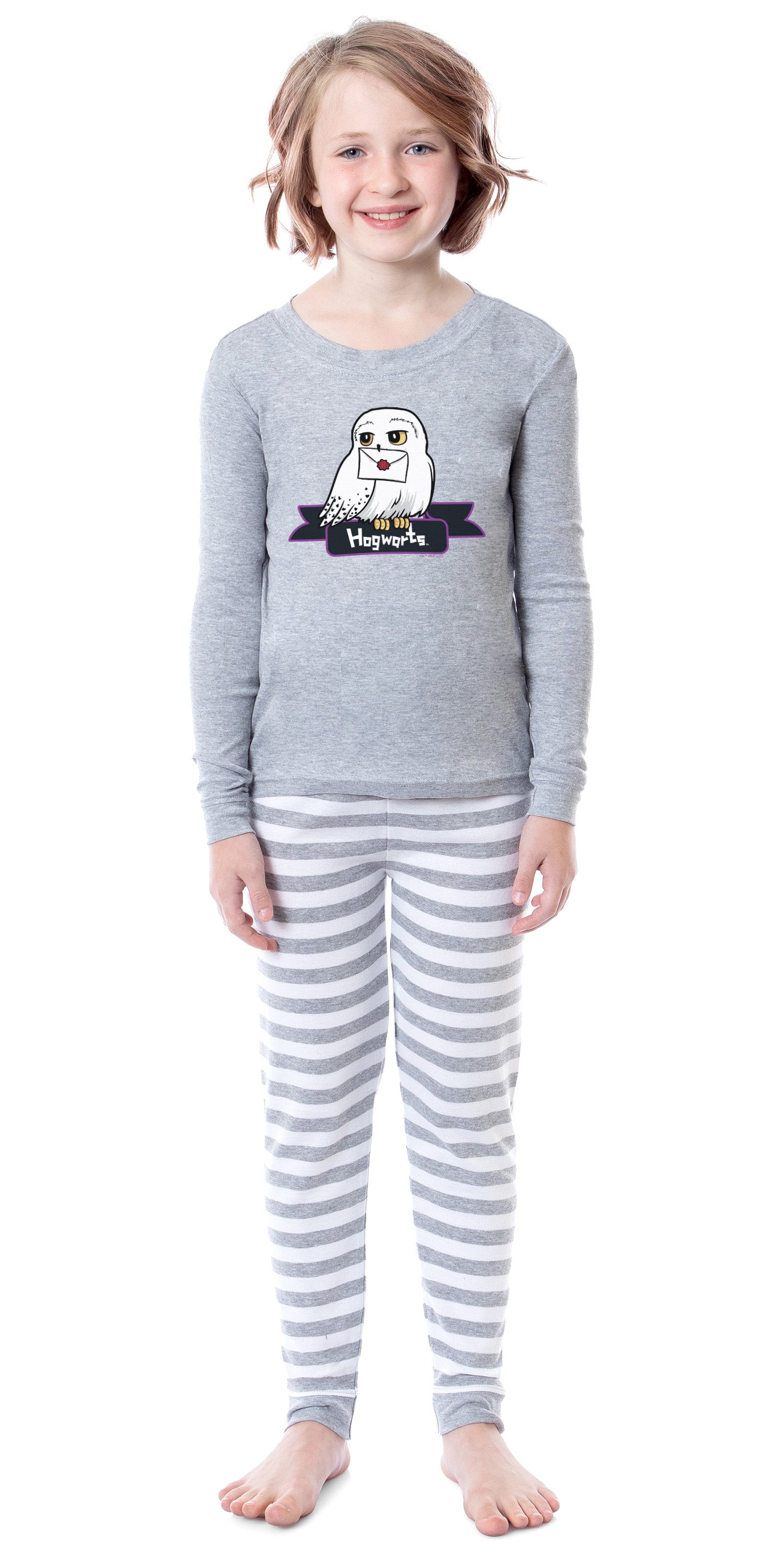 Harry Potter Child Unisex Hedwig Hogwarts Letter Wizarding World Pajama Set