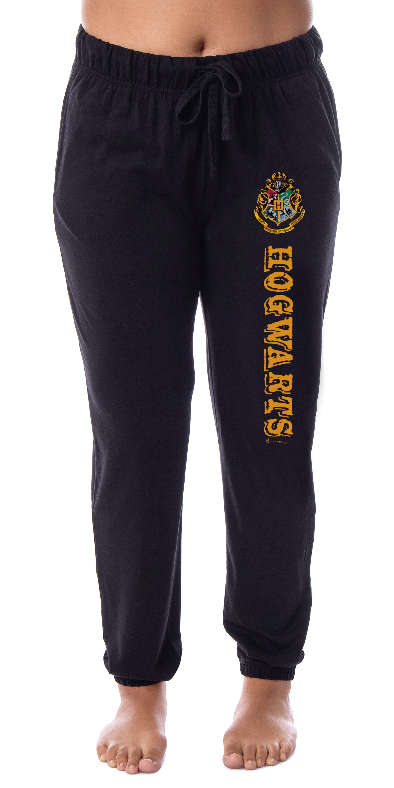 Harry Potter Womens' Hogwarts House Crest Sleep Jogger Pajama Pants