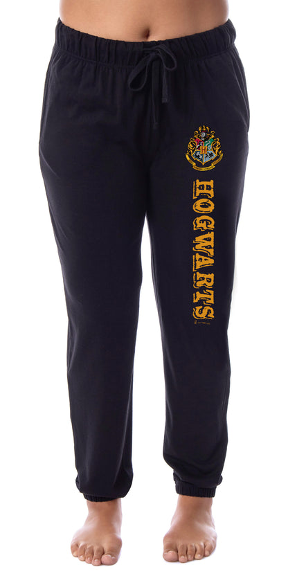 Harry Potter Womens' Hogwarts House Crest Sleep Jogger Pajama Pants
