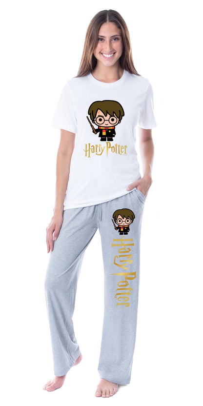 Harry Potter Womens' Wizarding World Chibi Character Sleep Pajama Set