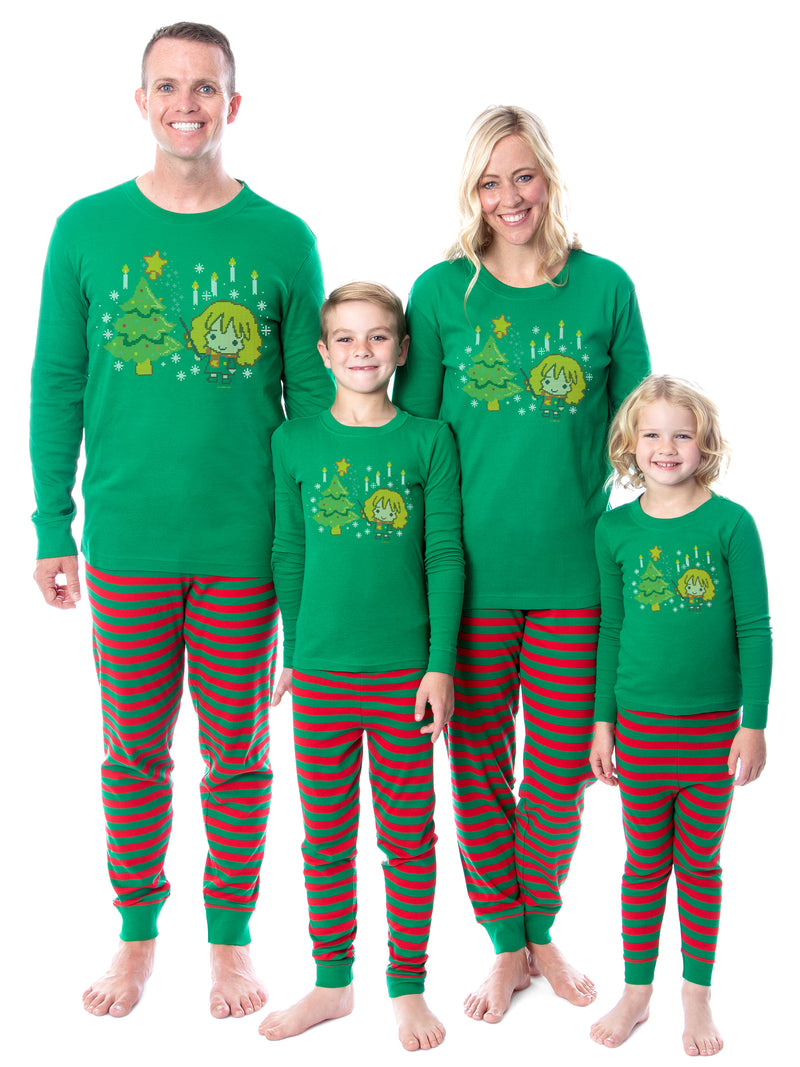 Harry Potter Christmas Hermione Sweater Wizarding World Sleep Tight Fit Family Pajama Set