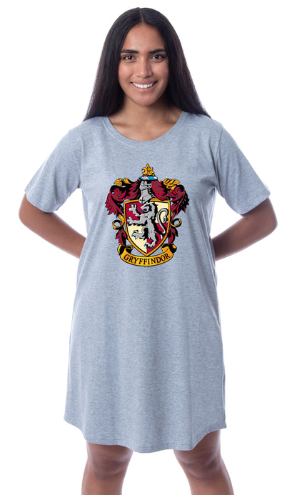 Harry Potter Womens' Hogwarts All Houses Nightgown Sleep Pajama