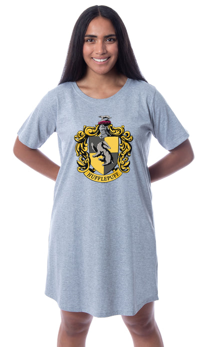 Harry Potter Womens' Hogwarts All Houses Nightgown Sleep Pajama