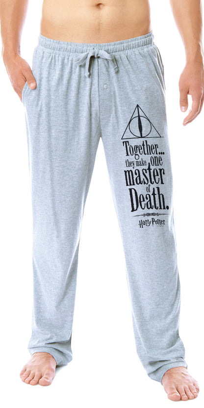 Harry Potter Mens' Wizarding World Deathly Hallows Sleep Pajama Pants