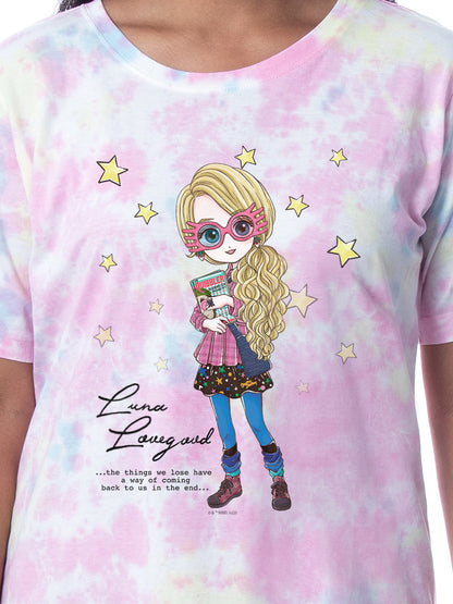 Harry Potter Womens' Luna Lovegood Character Nightgown Sleep Pajama Shirt