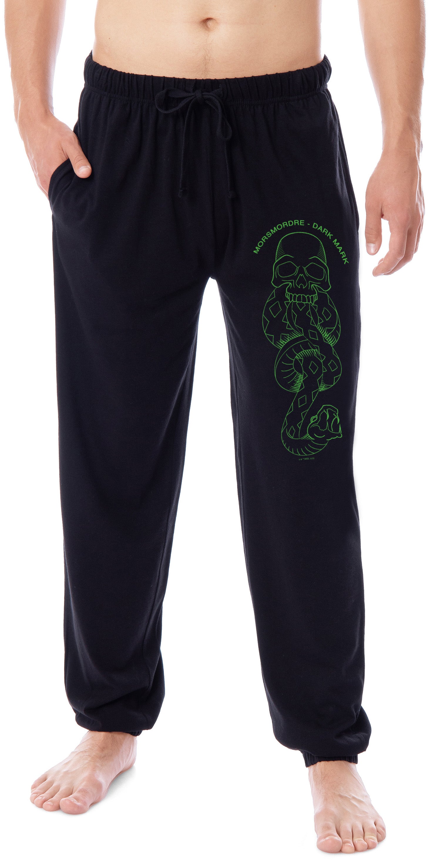 Harry Potter Mens' Death Eaters Dark Mark Sleep Jogger Pajama Pants