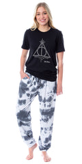 Harry Potter Womens' Deathly Hallows Wizarding World Sleep Jogger Pajama Set