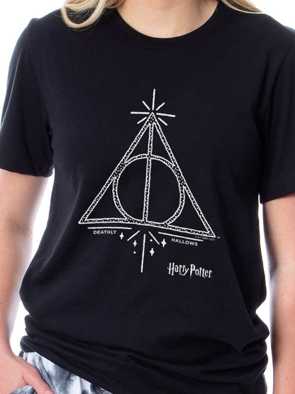 Harry Potter Womens' Deathly Hallows Wizarding World Sleep Jogger Pajama Set