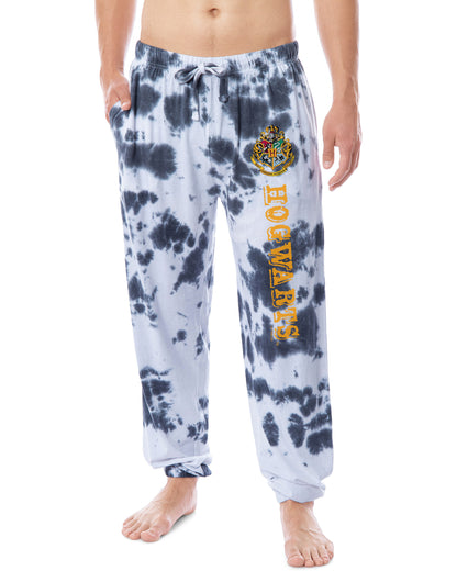 Harry Potter Men's Hogwarts Castle Crest Lounge Jogger Pajama Pants