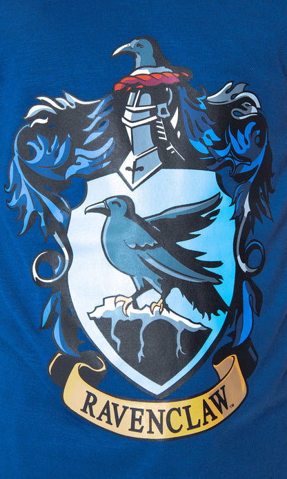 Harry Potter Girls' Hogwarts Castle Ravenclaw Shirt and Shorts Pajama Set 14/16