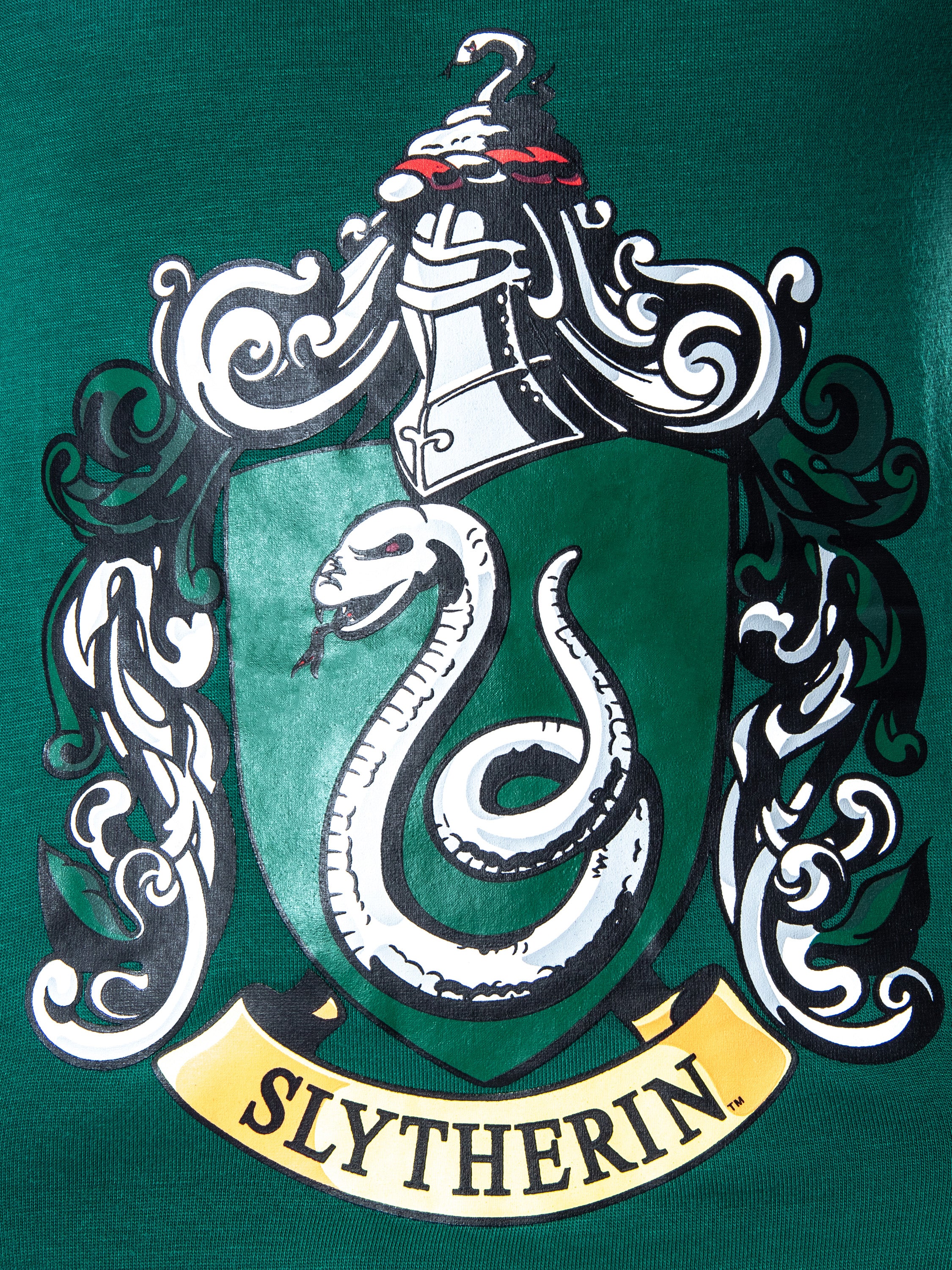 Harry Potter Girls' Hogwarts Castle Slytherin Shirt and Shorts Pajama Set 7/8