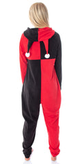DC Comics Women's Harley Quinn Costume One Piece Union Suit Cosplay Pajama Outfit