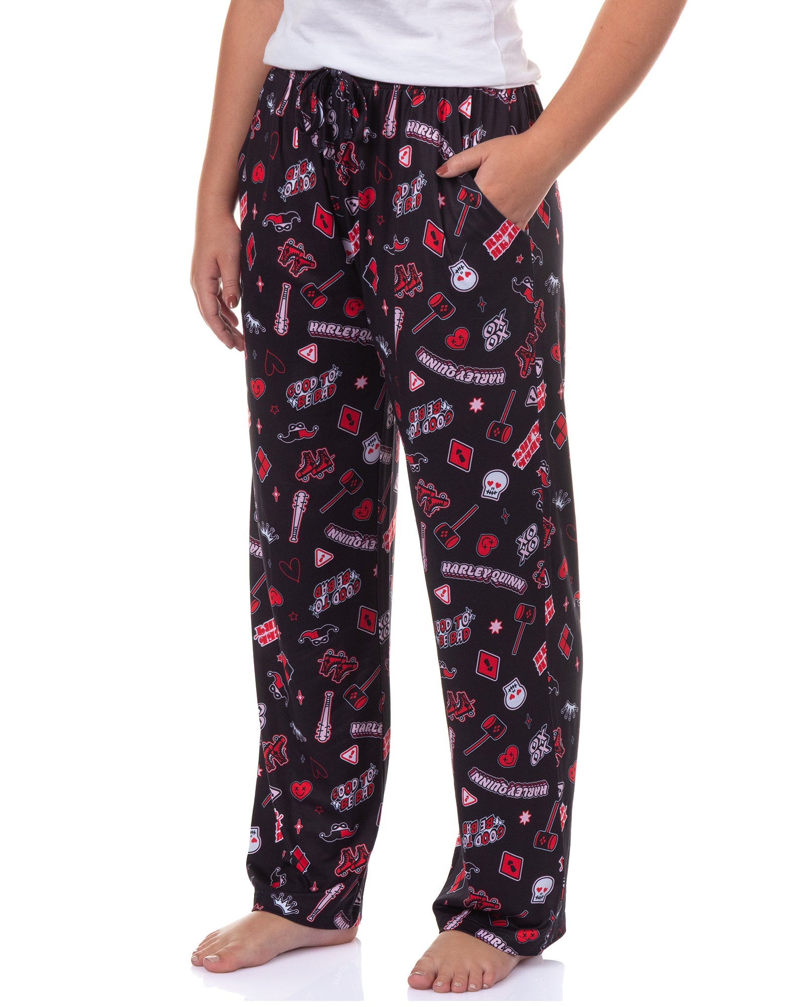 DC Comics Batman Harley Quinn Women's Good To Be Bad Lounge Sleep Pants