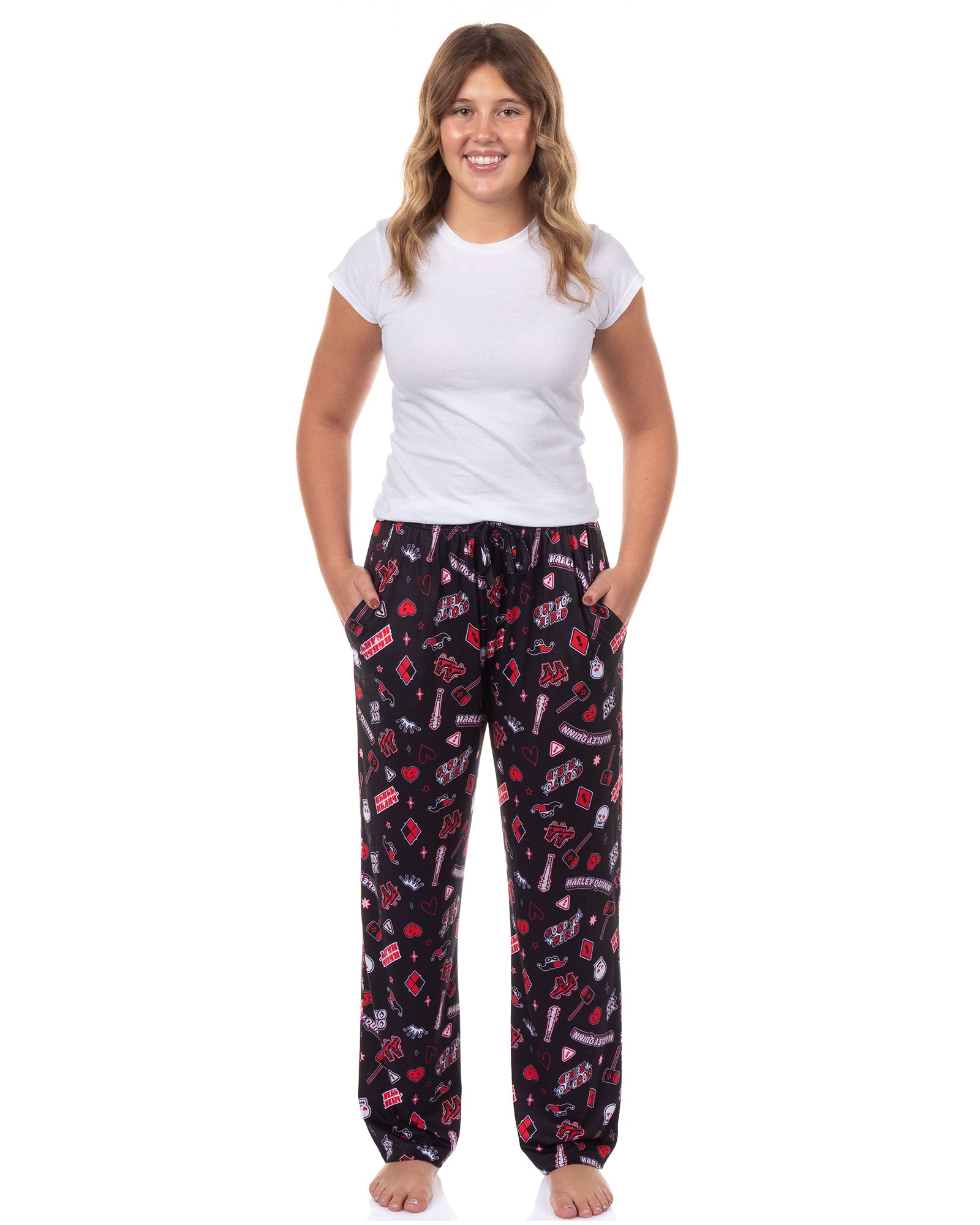 DC Comics Batman Harley Quinn Women's Good To Be Bad Lounge Sleep Pants