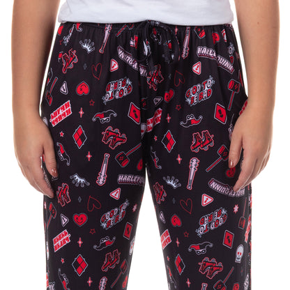 DC Comics Batman Harley Quinn Women's Good To Be Bad Lounge Sleep Pants