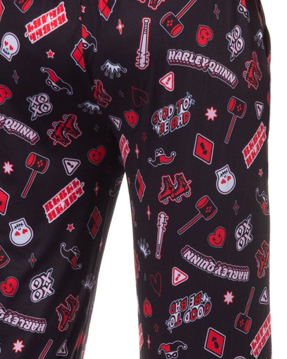 DC Comics Batman Harley Quinn Women's Good To Be Bad Lounge Sleep Pants