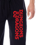 Dungeons and Dragons Men's Tabletop Game Title Logo Sleep Jogger Pajama Pants