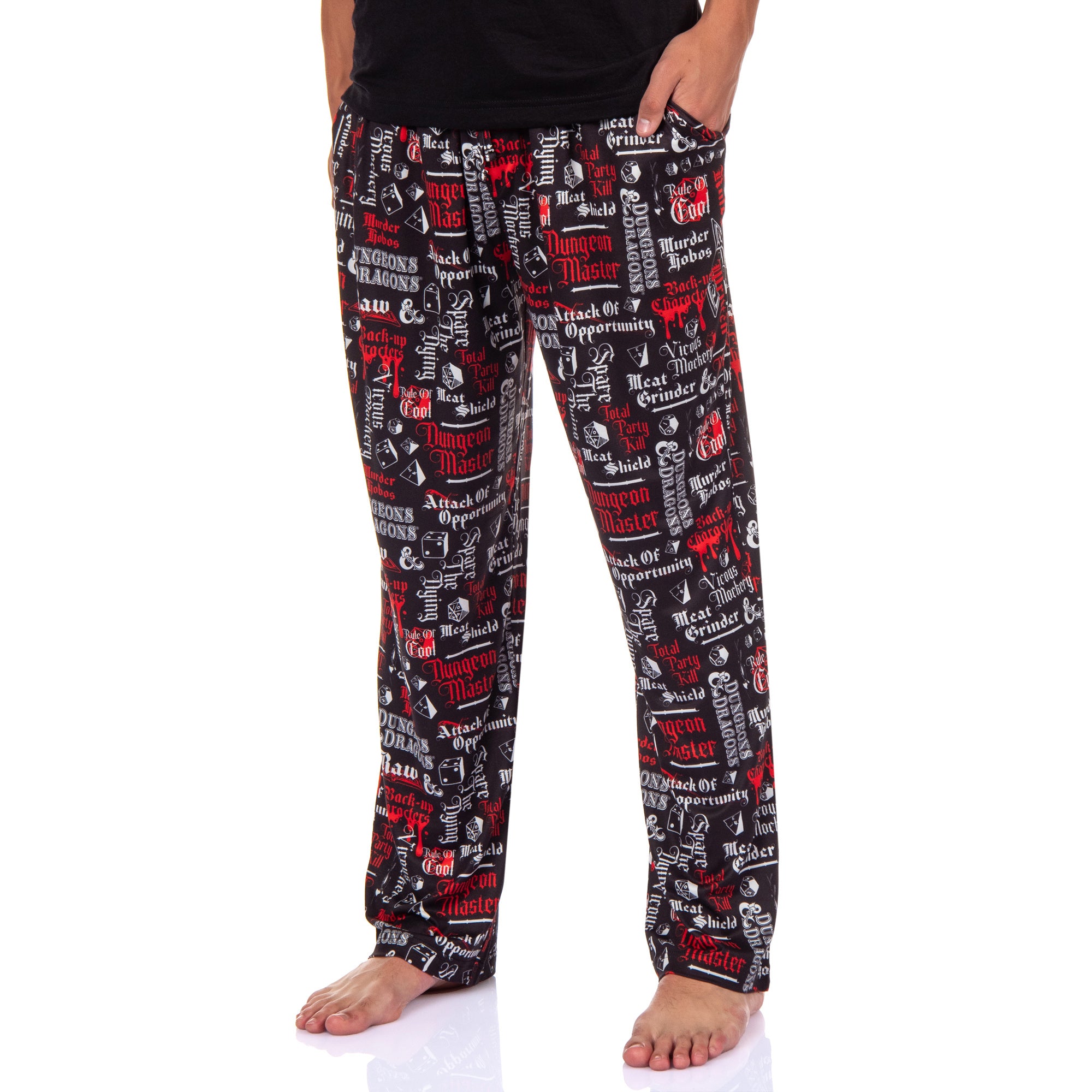Dungeons and Dragons Men's Tabletop Game 2 Piece Pajama Sleep Set