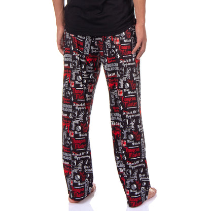 Dungeons and Dragons Men's Tabletop Game 2 Piece Pajama Sleep Set