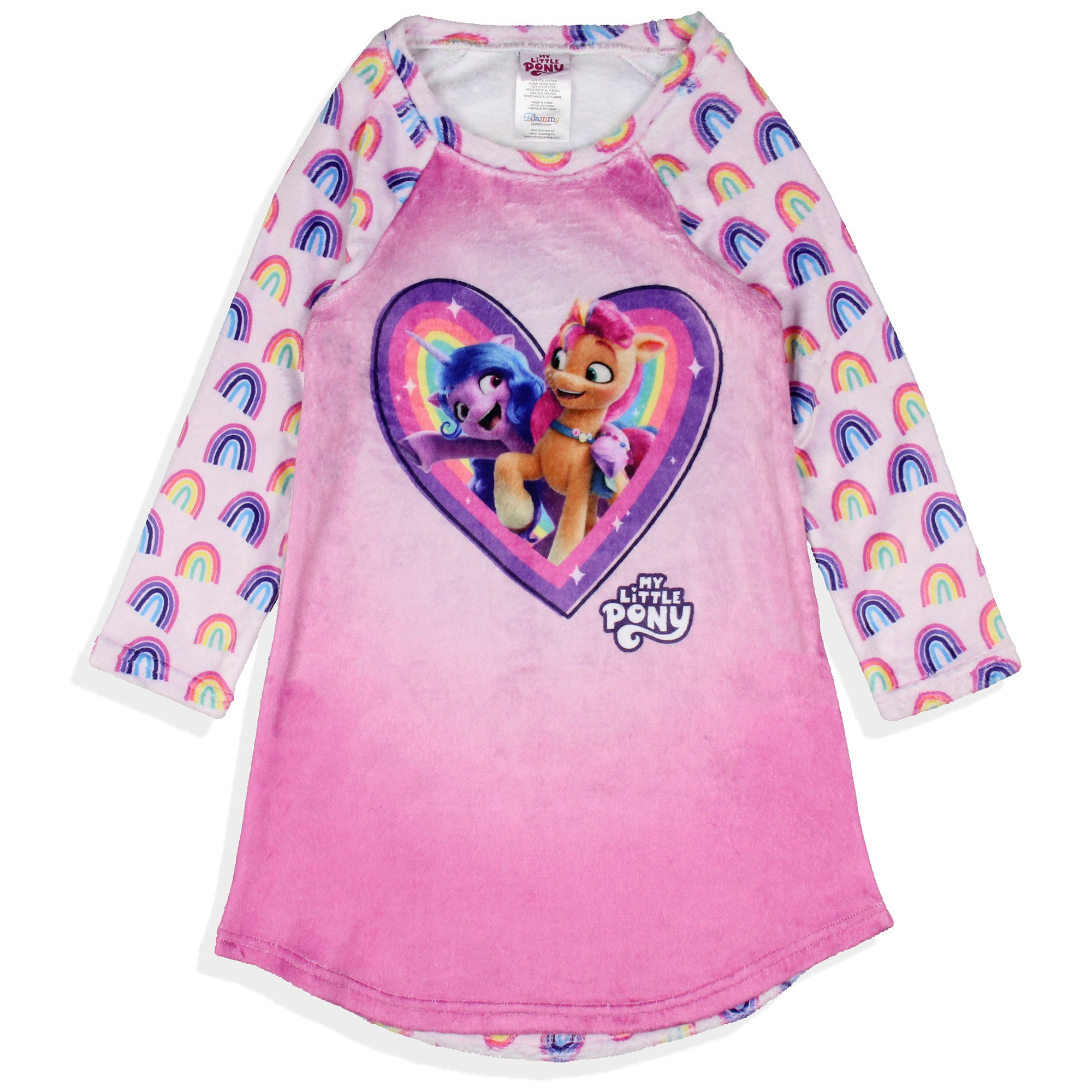 My Little Pony: A New Generation Girls' Sunny Starscout Izzy Moonbow Pajama Nightgown Sleep