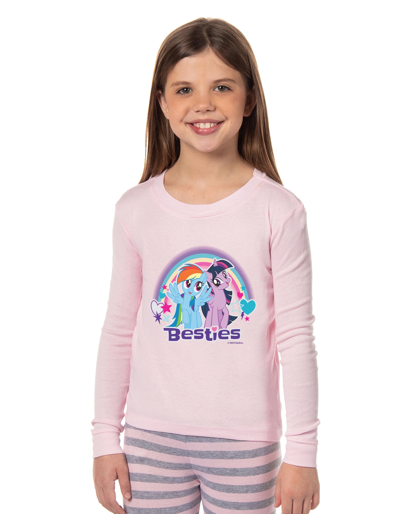 My Little Pony Girls Besties Tight Fit Sleep Pajama Set