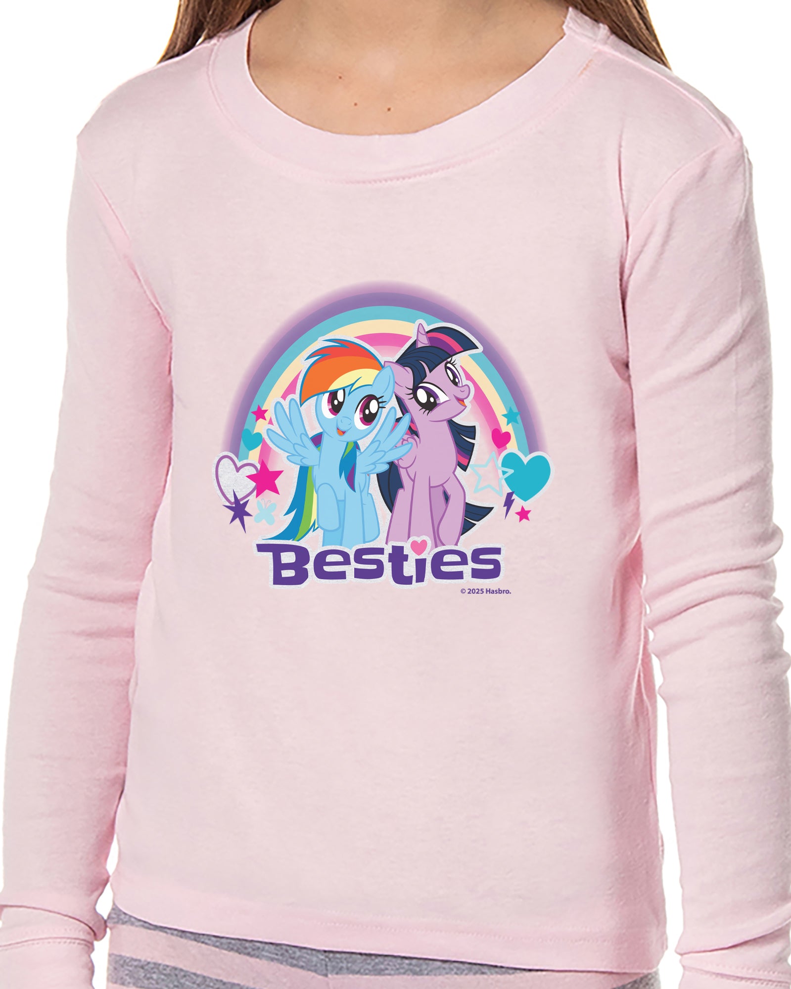 My Little Pony Girls Besties Tight Fit Sleep Pajama Set