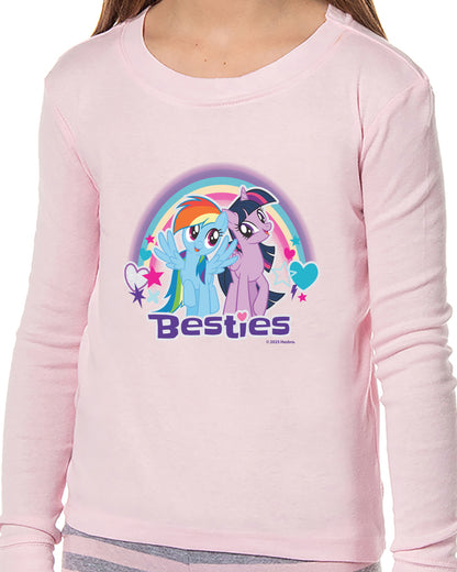 My Little Pony Girls Besties Tight Fit Sleep Pajama Set