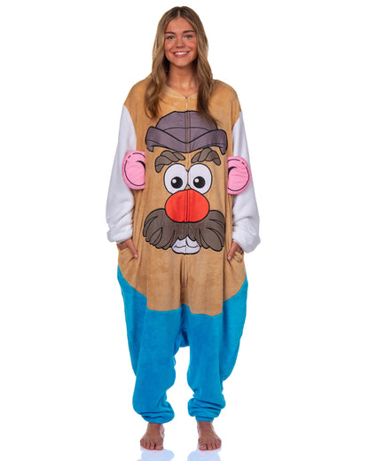 Mr. Potato Head Union Suit Mens' Fleece 1PC Pajama Footless Sleeper