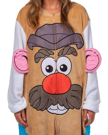 Mr. Potato Head Union Suit Mens' Fleece 1PC Pajama Footless Sleeper