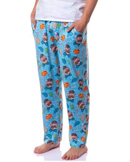 Mr. Potato Head Men's Dress Up Tossed Print Sleep Pajama Pants