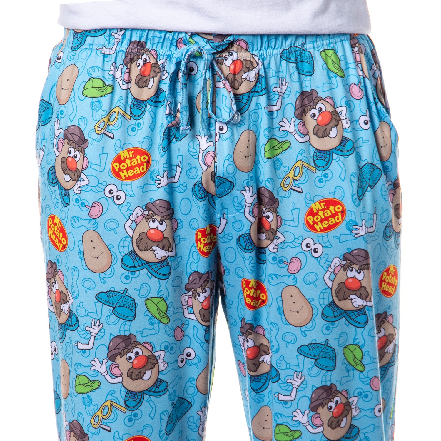 Mr. Potato Head Men's Dress Up Tossed Print Sleep Pajama Pants