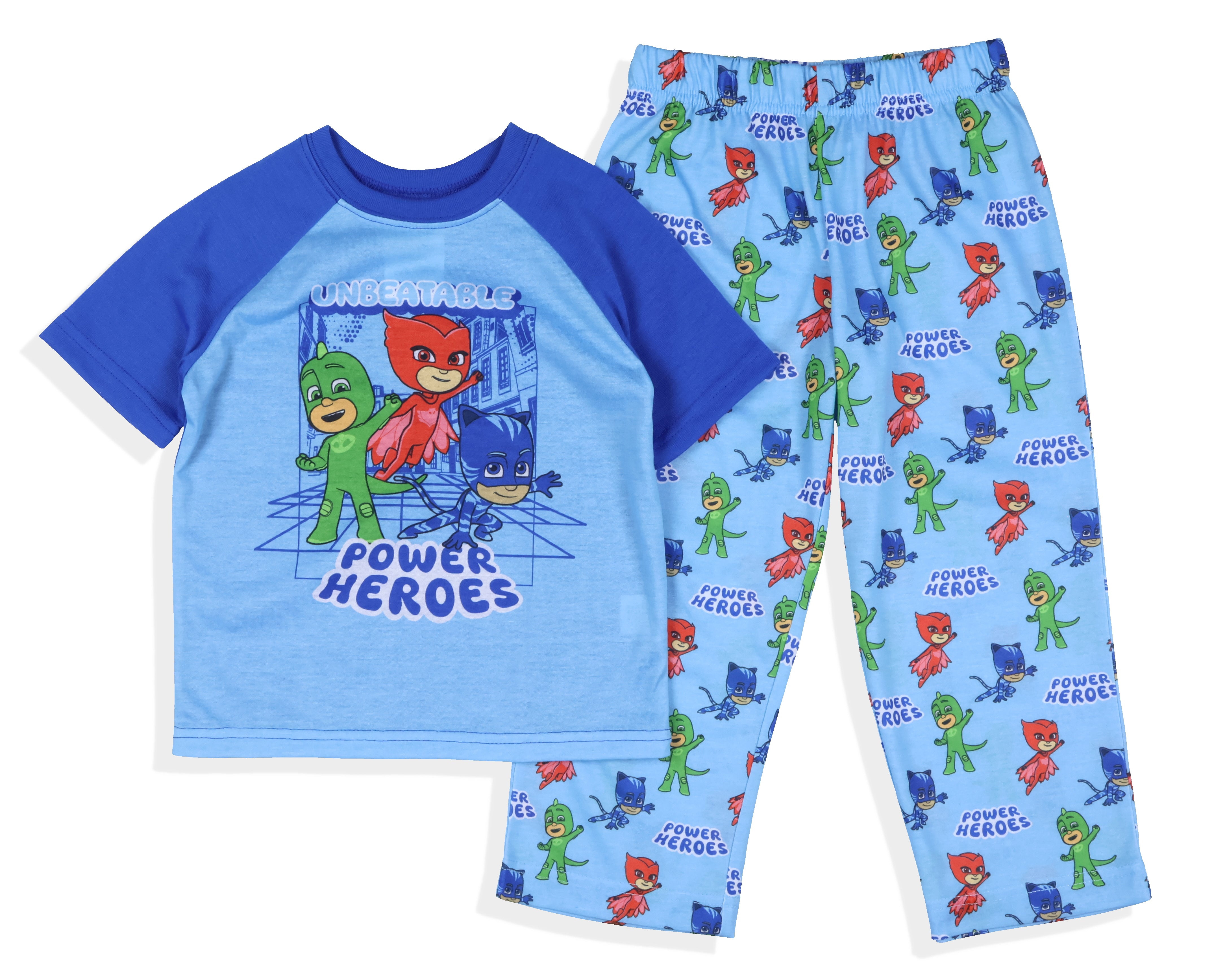PJ Masks Toddler Boys' Gekko Catboy Owlette Power Heroes Pajama Set