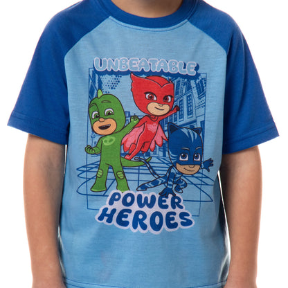 PJ Masks Toddler Boys' Gekko Catboy Owlette Power Heroes Pajama Set