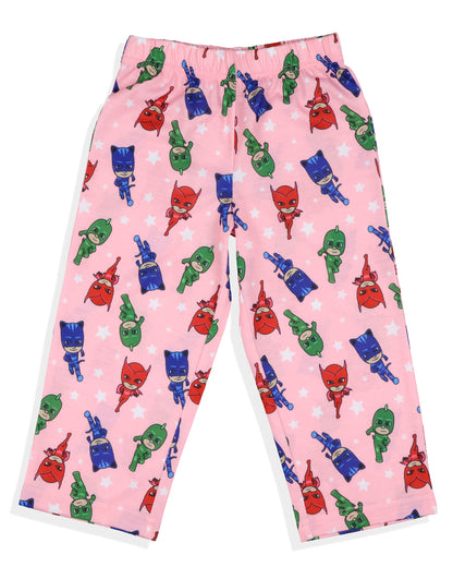 ahh real monsters pajama pants PJ Masks Toddler Girls Pajamas Gekko Catboy Owlette To The Task Heroes 2 Piece Set - Pink