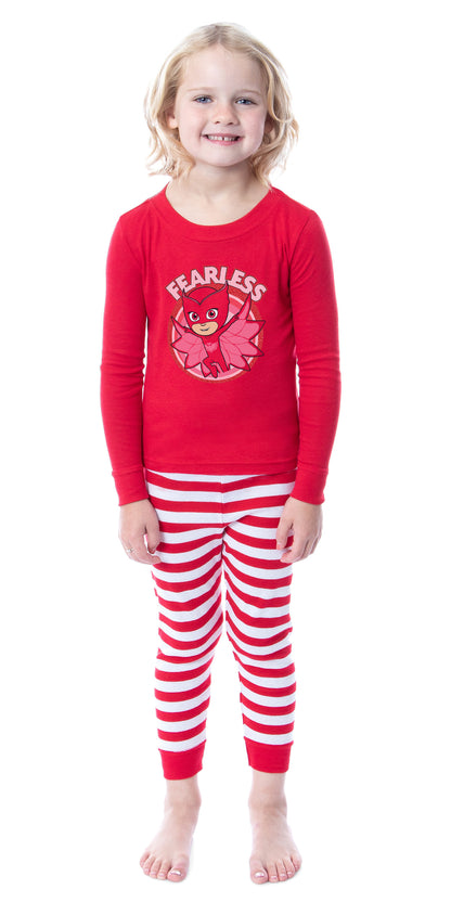 PJ Masks Show Girls' Toddler Child Owlette Fearless Tight Fit Sleep Pajama Set